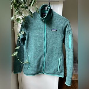 Patagonia Womens Green/Teal Better Sweater Full Zip